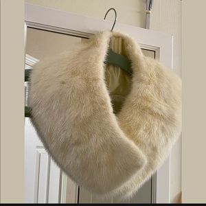 Vintage Faux Fur Stole Shawl